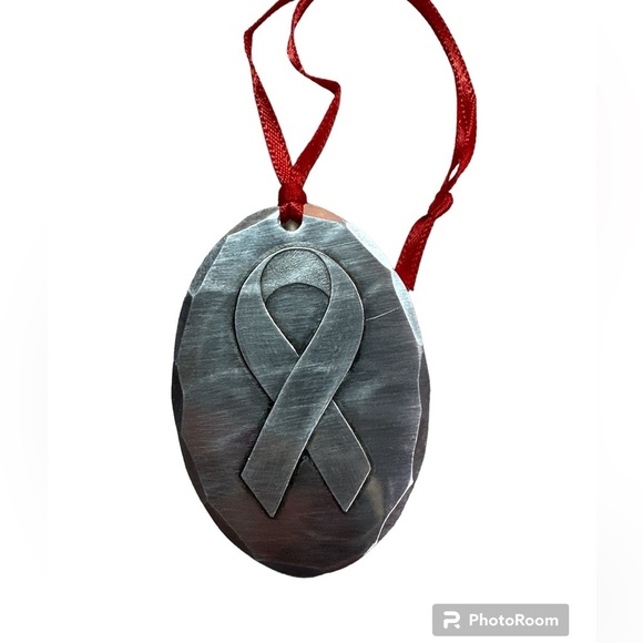 Wendell August Other - Wendell August Oval Breast Cancer Logo Christmas Tree Ornament New